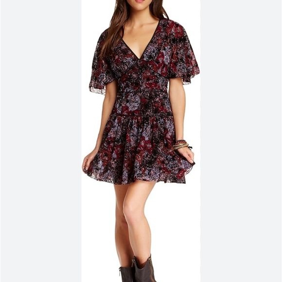 Free People Perfect Dream Dark Prairie Flare Mini - Picture 1 of 11